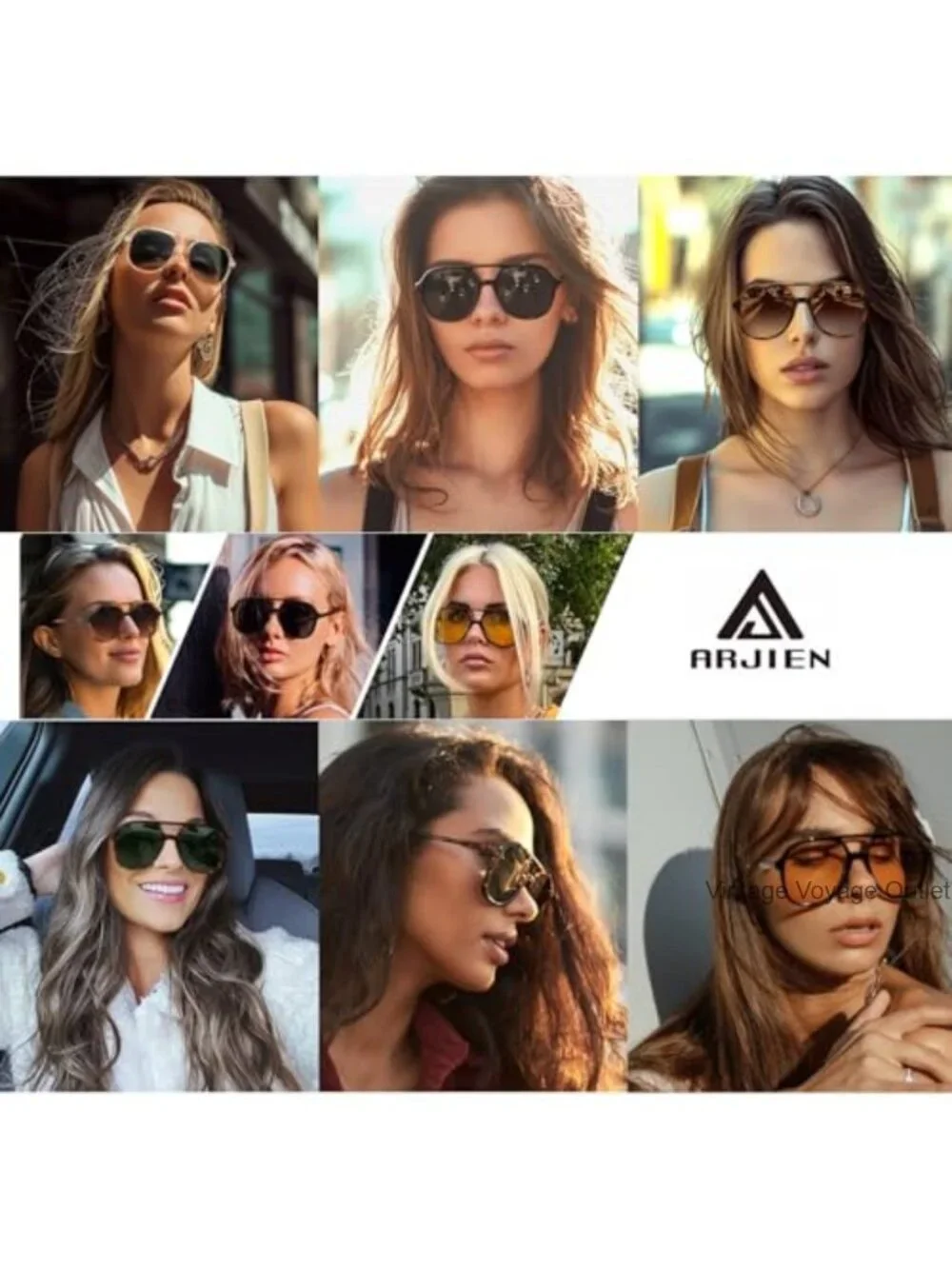 3 Pack Polarized Aviator Sunglasses Women UV400 Protection Retro Vintage